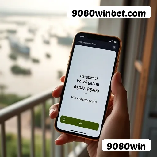 Aplicativo móvel 9080win para iOS e Android